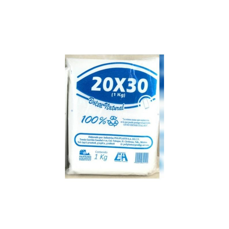 BOLSA NATURAL  20 x 30