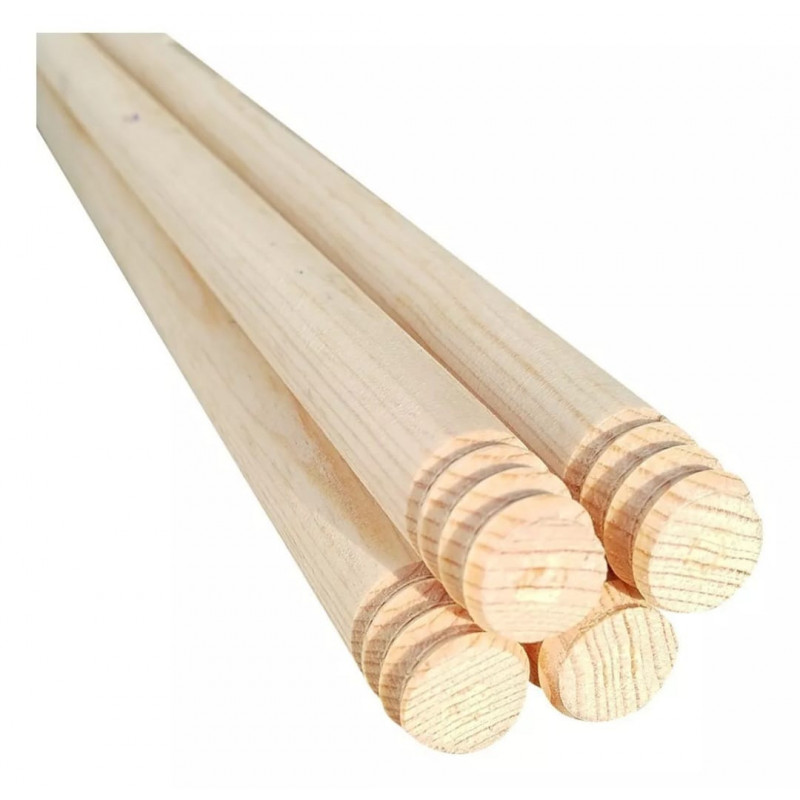 BASTON DE MADERA  7/8" X 1.20 M