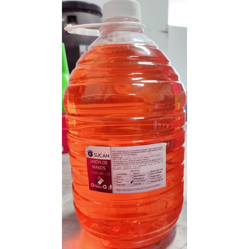 JABON DE MANOS FRUTOS ROJO 5 LT